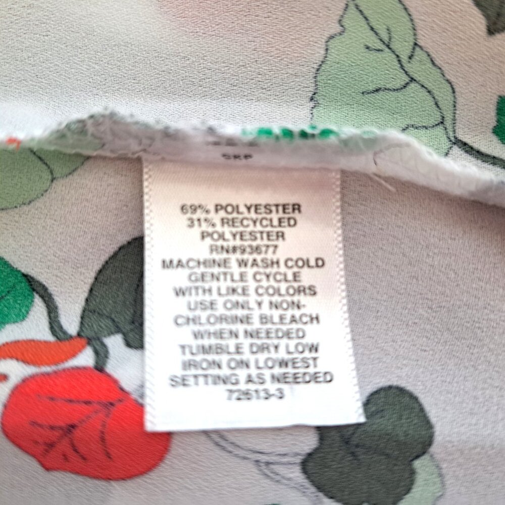 Liz Clairborne Women's Floral Cami Top Short Sleeve Size PXXL White Multic… - Picture 8 of 11